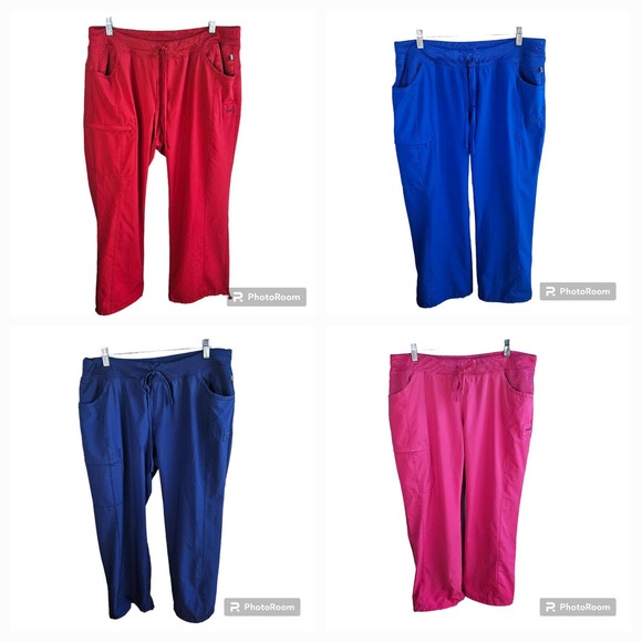 Cherokee Pants - Cherokee Infinity Scrub Pants Size XL Cargo Nursing Medical Lot of 4 Draw String
